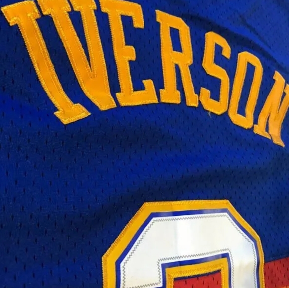 New w Tags Adidas Denver Nuggets Allen Iverson Jersey Multiple Sizes - Picture 5 of 6